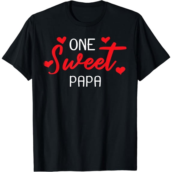 Valentines Day Shirt For Papa Matching Family T-Shirt