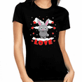 thumbnail image 1 of Valentines Day Shirt Women Heart Shirts for Women Cute Bunny Valentine Shirt Valentines Day Gifts for Her, 1 of 5