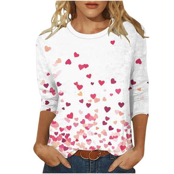 Valentines Day Shirt Womens Women's Clothing Womens Shirts Trendy Short Sleeve Women Summer Short Sleeve Top Y2k