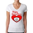 thumbnail image 1 of Valentines Day Shirt for Women Funny Heart Valentine 2021 V-Neck Tees Sarcasm Humour Graphic TShirt Gifts for Her, 1 of 4