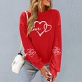 thumbnail image 1 of Valentines Day Shirts Women Valentine Crewneck Sweatshirts Love Heart Sweatshirt Valentine's Long Sleeve Tops, 1 of 4