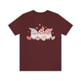 thumbnail image 1 of Valentines Day Shirts for Women Cute Gnomes T-Shirt Heart Printed Shirt, 1 of 4