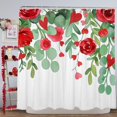 thumbnail image 1 of Valentines Day Shower Curtain, 72"X72" Floral Valentine Shower Curtain, Valentines Bathroom Decor, Valentines Day Bathroom Set with Hooks, Rose Shower Curtain, Cortinas de Baño de San Valentin, 1 of 6