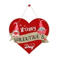 thumbnail image 1 of Valentines Day Signs Hanging Wooden Door Sign Truck Gnome Decor Heart Wreath Wall Decorations for Home Wedding Anniversary Party Indoor Outdoor Front Door Porch Festive Season Ornament, 1 of 9
