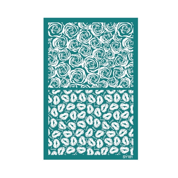 Valentines Day Silk Screen Screen Printing Reusable Earrings Transfers for Home Decoration