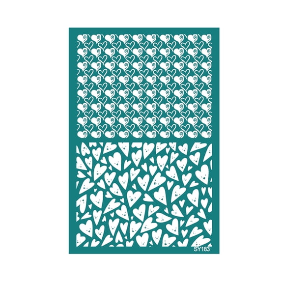 Valentines Day Silk Screen Screen Printing Reusable Earrings Transfers for Home Decoration
