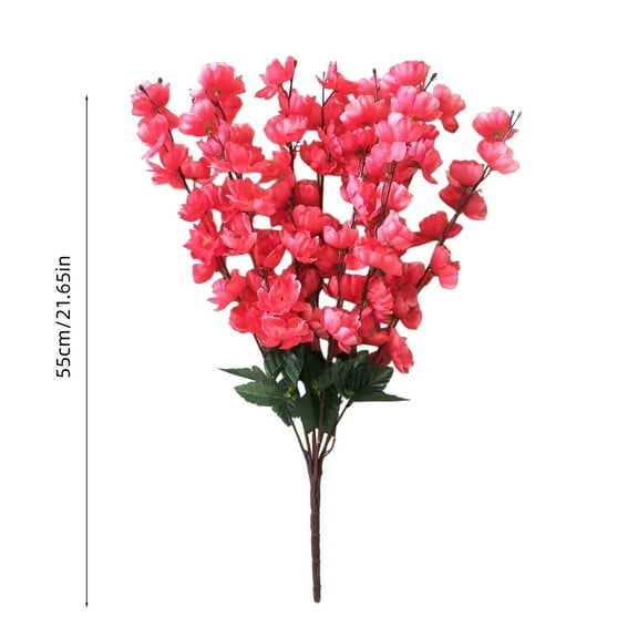 Valentines Day Simulation Flower Branch Decoration 22 inch Artificial Floral Picks Stems for Wedding Anniversary Home Decor