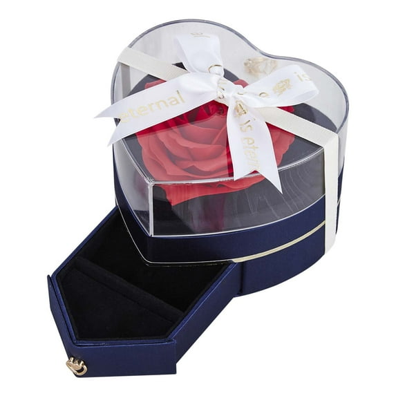 Valentines Day Surprise Gift Box - Elegant Storage Case for Necklaces Rings Perfume, Romantic Festive Gift for Lovers Mom, Perfect for Birthdays Christmas & Special Occasions, 5.12*4.92*3.86in, A