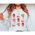thumbnail image 1 of Valentines Day Sweater for Women, Cute Valentine Crewneck, Chocolate Valentine Sweater, Valentine's Day Top, Retro Valentine Sweatshirts TSHIRT All Size S-5XL, 1 of 5