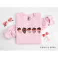 thumbnail image 1 of Valentines Day Sweatshirt, Strawberry Chocolate Sweater for Women, Cute Heart Crewneck, Romantic Gift, 1 of 5