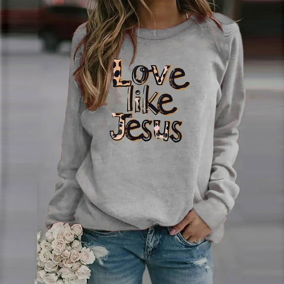 Valentines Day Sweatshirt Women, Graphic Letter Print Sweatshirts, Long Sleeve Crew Neck Sweatshirt Ladies Valentine's Day Casual Printed Long Sleeved Round Neck Tops