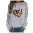 thumbnail image 1 of Valentines Day Sweatshirts for Women Lover Heart Graphic Printed Casual O Neck Long Sleeve Shirts Valentine Gift Relaxed Fit Tops Outfits, 1 of 4
