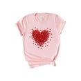 thumbnail image 1 of Valentines Day T-Shirt, Love Heart Print T-Shirt, Cute Red Heart T-Shirt, Valentines Day Gifts, Unisex T-Shirt, 1 of 6