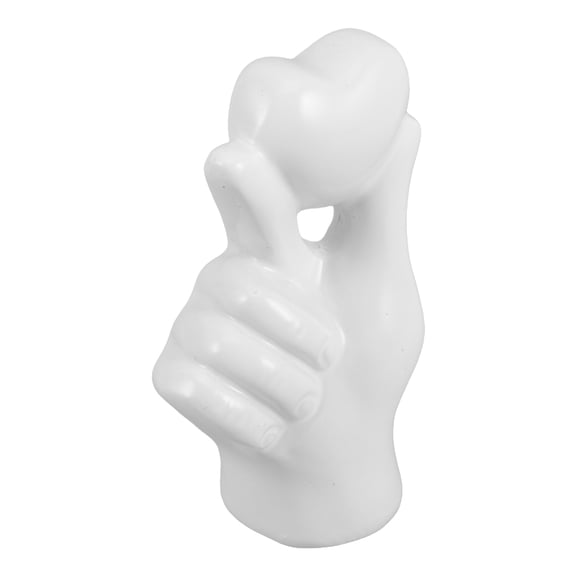 WEUVEB Modern Gesture Sculpture Decor for Dresser, Home & Office Piece, 1 Pack Stylish Art Display