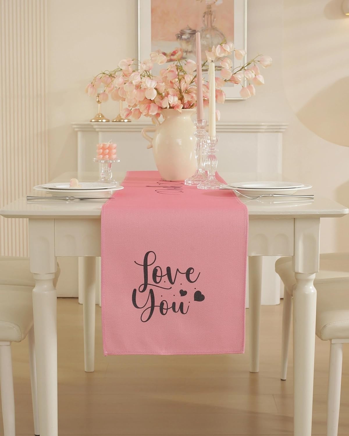 Valentines Day Table Runner 48 Inches Long Valentines Day Decor with ...