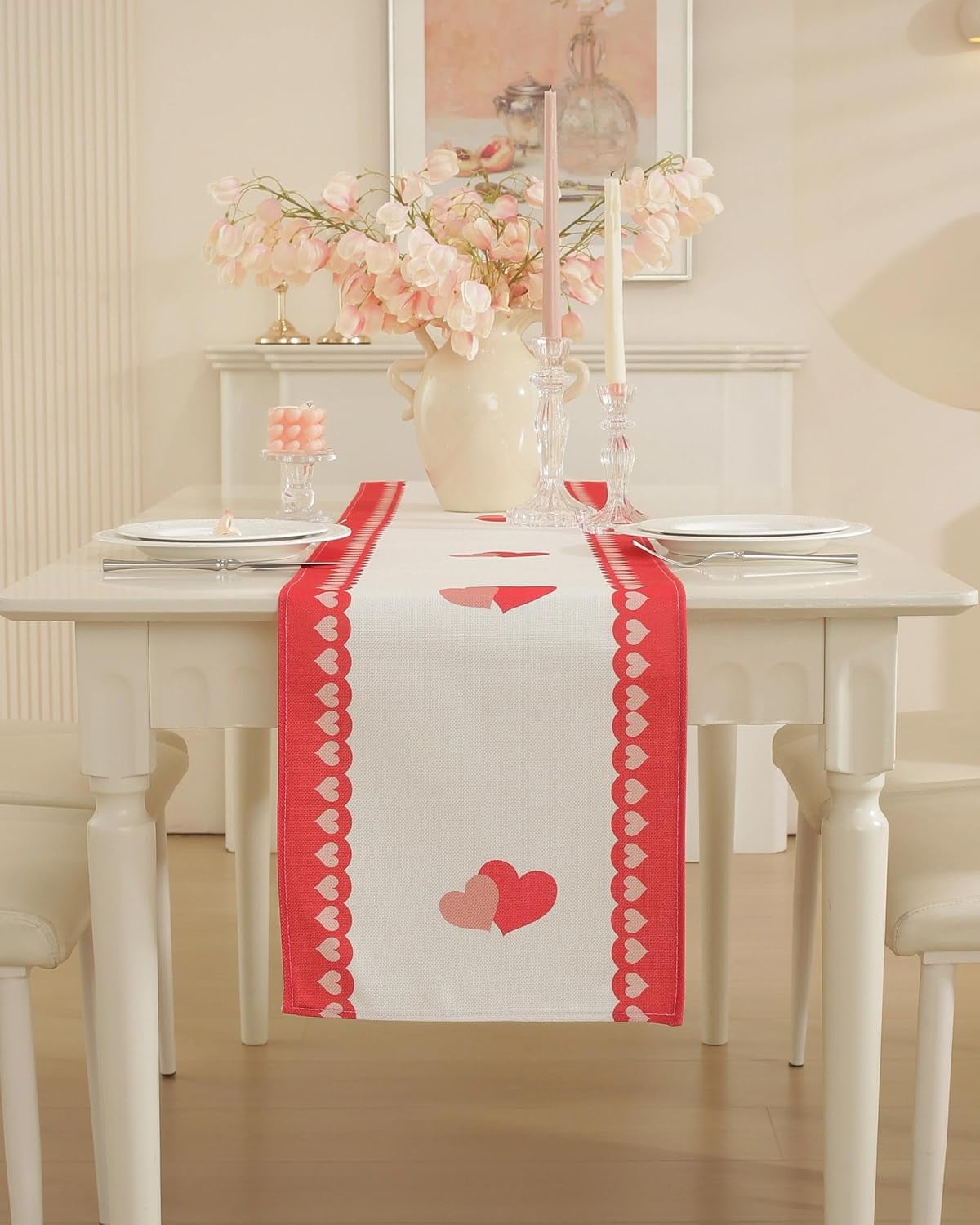 Valentines Day Table Runner 90 Inches Long Valentines Day Decor with ...
