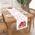 thumbnail image 1 of Valentines Day Table Runner, Anniversary Table Runner, Wedding and Holiday Linen Table Runner, Durable Polyester Fabric, Machine Washable, Indoor Outdoor Party Decoration, 71x11.8 Inches, 1 of 7