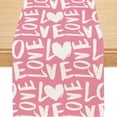 thumbnail image 1 of Valentines Day Table Runner, Sweet Love Valentines Day Decorations Valentines Runner for Table Seasonal Sweet Holiday Decor for Indoor Outdoor Dining Table Decorations (Pink, 13'''' x 90''''), 1 of 6