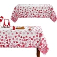 thumbnail image 1 of Valentines Day Tablecloth,52×70 Inch,Valentine's Decorations for Home Table Cloth Rectangle,Valentine Day Red Heart Decor Tablecloths Polyester for Picnic Party Dinner(#02), 1 of 4
