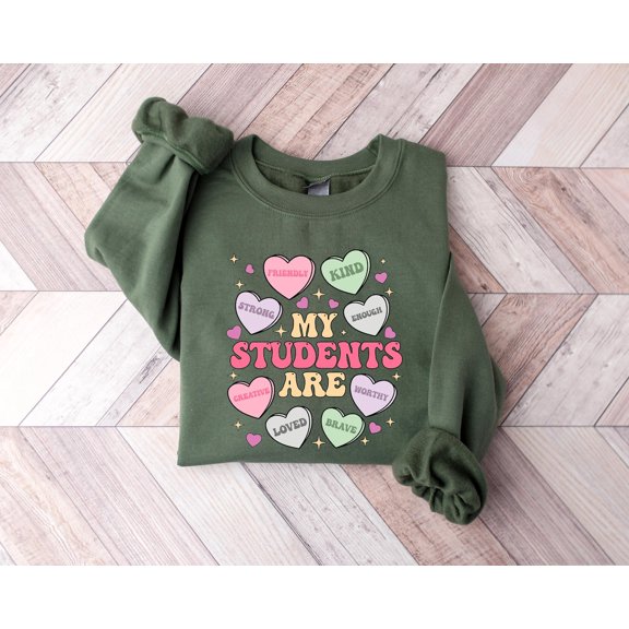 Valentines Day Teacher Sweatshirt, Teaching Sweethearts Teacher Shirts, Teacher Valentines Day, Love Teacher Shirt, Valentines Day Shirt All Size S-5Xl
