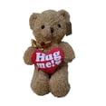 thumbnail image 1 of Valentines Day Teddy Bear, Cuddly Toys, Soft Fabric Rag Doll with Heart Accessory, Plush Stuffed Animal for Kids Gift, Cozy Decor Plushie, Durable Stitching and Soft Filling, 1 of 7