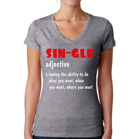 Valentines Day Tee for Women Anti Valentine V Neck T-Shirt for Singles Graphic Sleep Shirt for Her Funny Saying Top