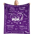 thumbnail image 1 of Valentines Day Throw Blanket Romantic Gift for Wife,to My Wife Blanket from Husband,Christmas Wedding Anniversary Birthday Throw Blanket Gifts for Her,Wife - 50 x 60 in, 1 of 5