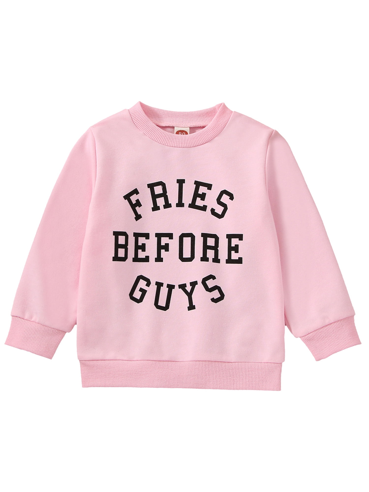 Valentines Day Toddler Baby Girl Sweatshirt Letters Print Long Sleeve