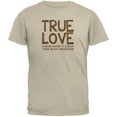 thumbnail image 1 of Valentines Day True Love Sloth Sand Adult T-Shirt - X-Large, 1 of 1