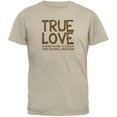 thumbnail image 1 of Valentines Day True Love Squirrel Sand Adult T-Shirt - Large, 1 of 1
