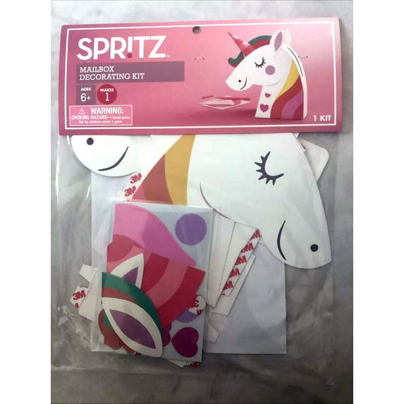 Valentines Day Unicorn Mailbox Decorating Kit