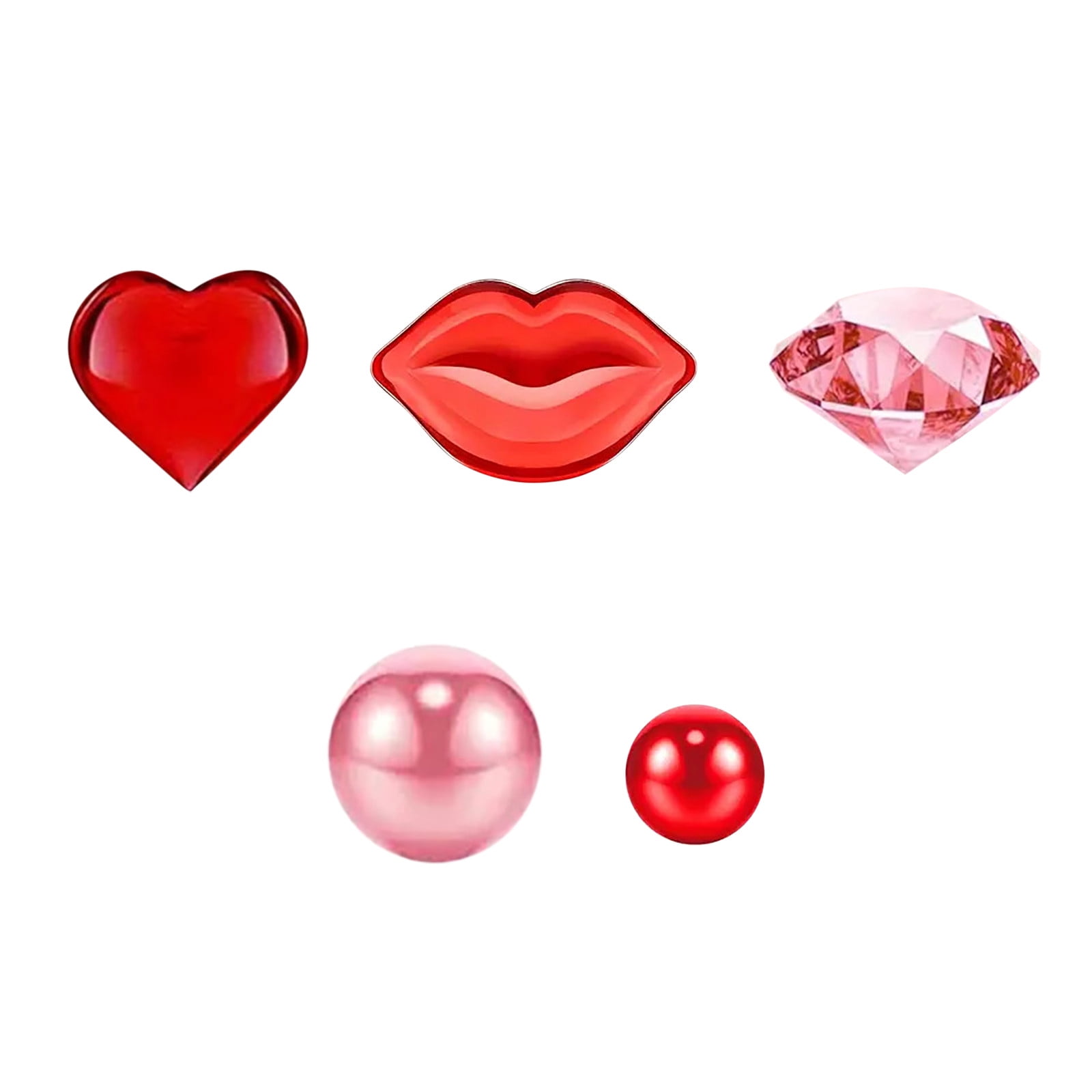 Valentines Day Vase Filler Decorations Floating Valentine's Candles Acrylic Plastic Glass