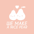 thumbnail image 1 of Valentines Day Vinyl Wall Art Decal - We Make A Nice Pear - 25" x 23" - Valentine’s Decor for Couples Home Living Room Bedroom Sticker - Cute Family Apartment Office Work Decor (25" x 23", Black), 1 of 4