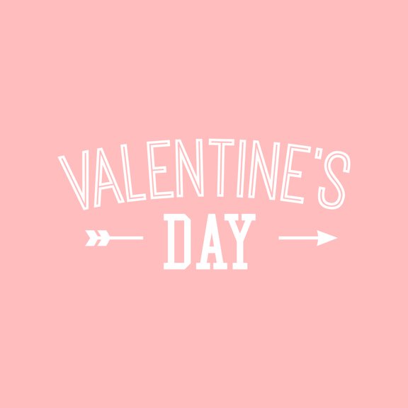 Valentines Day Vinyl Wall Art Decal - Valentine’s Day - 11" x 25" - Modern Arrow Quote Home Living Room Bedroom Sticker - Trendy Indoor Outdoor Apartment Office Work Store Decor (11" x 25"; White)