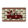 thumbnail image 1 of Valentines Day Welcome Doormat Outdoor Entrance Non-slip Truck Door Mats Indoor Home Decor Front Door Mats Washable Seasonal Holiday Floor Mat Anniversary Valentine's-Day Wdding Home Decor, 1 of 1