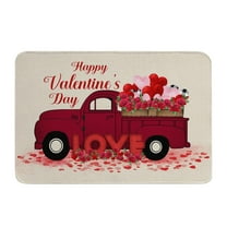 Valentines Day Welcome Doormat Outdoor Entrance Non-slip Truck Door Mats Indoor Home Decor Front Door Mats Washable Seasonal Holiday Floor Mat Anniversary Valentine's-Day Wdding Home Decor