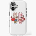 thumbnail image 1 of Valentines Day With Cute Rabbit Couple iPhone Case 17 through 11 Pro Max, 1 of 2