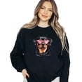 thumbnail image 1 of Valentines Day With Rottweiler Sweatshirt Womens Cute Dog Mom Gift Casual Long Sleeve Graphic Shirts Tops, 1 of 4