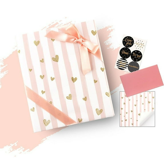 Valentines Day Wrapping Paper, 1 Sheets Heart Gift Wrap Paper Set,Funny Love Wrapping Paper For Adult Men Women Mothers Fathers Day Birthday Holiday Wedding