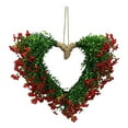thumbnail image 1 of Valentines Day Wreath Heart Wreath with Lush Green Ivy, Romantic Front Door Decoration, Perfect for Weddings & Indoor/Outdoor Farmhouse Decor, 22in, 1 of 4