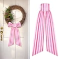 thumbnail image 1 of Valentines Day Wreath Sash - Pink Striped Sashes for Wreaths for Front Door Home Decor, 60”Cute Long Striped Decorative Garland for Wedding Bridal Shower，Valentine's Day Decor, 1 of 8