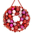 thumbnail image 1 of Valentines Day Wreath for Front Door,Wreaths Decor for Birthday Party Home Window Indoor Porch Bedroom Wedding Decorations Ball Ornaments A2, 1 of 2