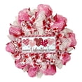 thumbnail image 1 of Valentines Day Wreath with LOVE Wooden Sign, Red Mesh Heart Wreath for Front Door, Indoor and Outdoor Valentine’s Day Handmade Decorations, 1 of 6