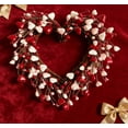 thumbnail image 1 of Valentines Day Wreaths for Front Door 16.5 Inch Valentines Wreath Artificial Valentine's Day Wreath with Red Berries and Hearts for Valentine's Wedding Anniversary, 1 of 6