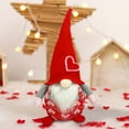thumbnail image 1 of Valentines Day gnomes decorations, Light Up Gnomes Plush Doll, Handmade Swedish Tomte Santa Scandinavian Figurine Nordic Plush Elf Doll Gnome Ornaments valentines Decorations Home Decor, 1 of 2