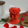 thumbnail image 1 of Valentines Decor Rose Petals And Candles Set Rose Candle Three Dimensional Relief Rose Bouquet Aromatherapy Candle Holding Flowers Valentine's Day Confession Atmospheres Candle, 1 of 6
