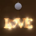 thumbnail image 1 of Valentines Decorations LOVE Window Lights with Suction Cup Valentines Day Lights Valentine's Day Window Silhouette Decorations Indoor Outdoor Wedding Birthday Anniversaries Party Decor, 1 of 2
