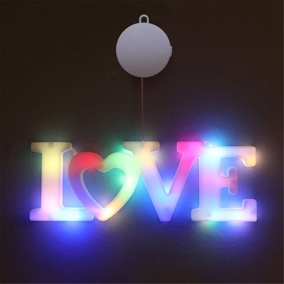 Valentines Decorations LOVE Window Lights with Suction Cup Valentines Day Lights Valentine's Day Window Silhouette Decorations Indoor Outdoor Wedding Birthday Anniversaries Party Decor