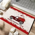 thumbnail image 1 of Valentines Decorations Valentines Day Truck Doormat Valentines Welcome Mat for Front Door Red Truckload of Love Rustic Farmhouse Door Mat Non-slip Washable Floor Mat Indoor Outdoor Valentines Decor, 1 of 2