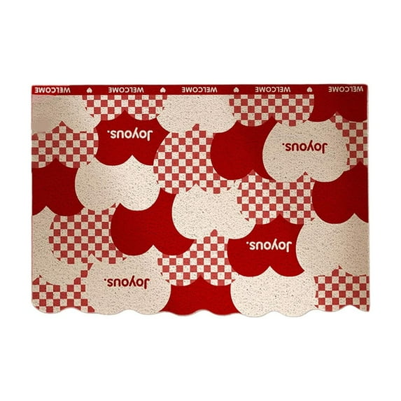 Valentines Door Mat, Valentines Day Outdoor Mat for Front Door, Valentine Heart Non Slip Farmhouse Welcome Doormat Indoor Entryway Floor Rug for Entrance Home